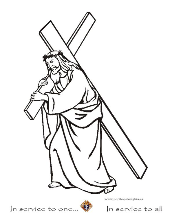 Jesus caries the Cross